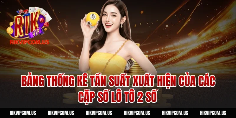 Bảng thống kê tần suất xuất hiện của các cặp số lô tô 2 số